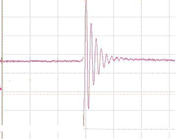 Shock can cause negative voltage spike